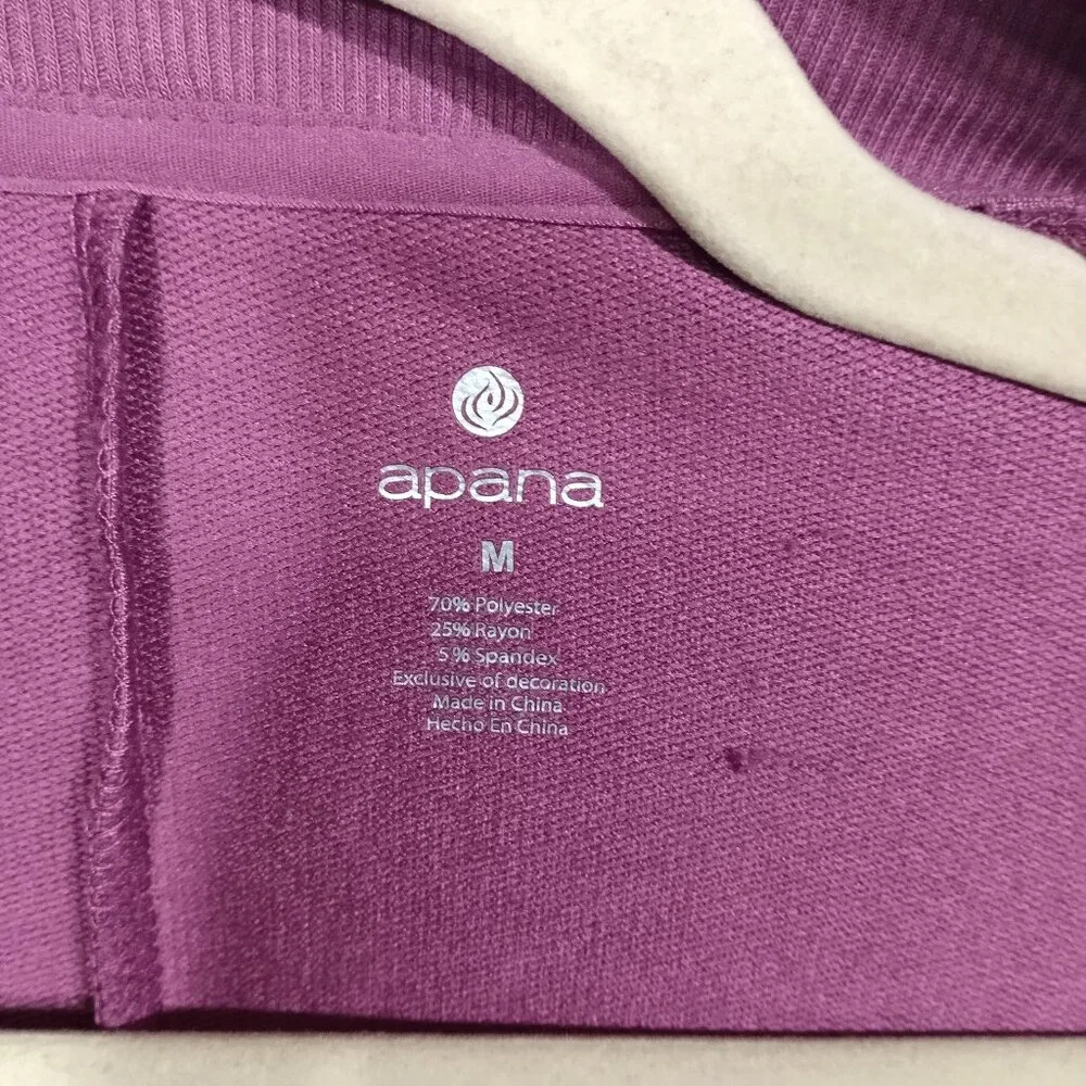 Apana Sweater Womens Medium Cardigan Open Front Knit Casual Yoga